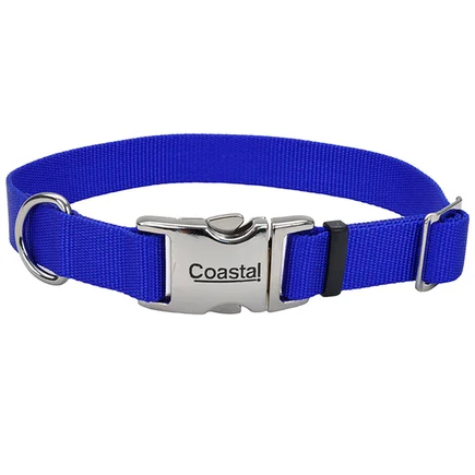 Coastal Metal Buckle КОСТАЛ ТИТАН БАКЛ нашийник для собак, 2.5х46-66см Cиній