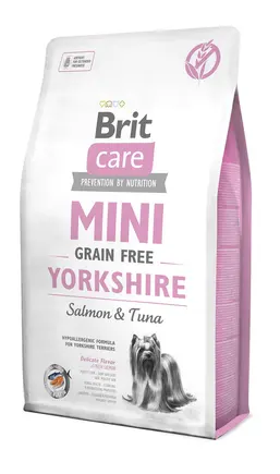 Сухий корм Brit Care GF Mini Yorkshire для йоркширських тер'єрів, з лососем та тунцем, 2 кг