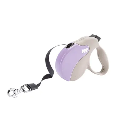Ferplast AMIGO MINI TAPE BEIGE-PURPLE Рулетка-поводок зі стрічкою