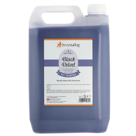 Шампунь Dezynadog Black Velvet Colour Enhance для посилення кольору чорної і темно-коричневої шерсті відновлює блиск і колір 5 л