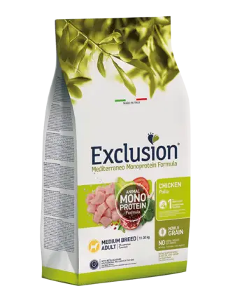 Exclusion Adult Chicken Medium Breed корм для дорослих собак середніх порід з куркою 12 кг