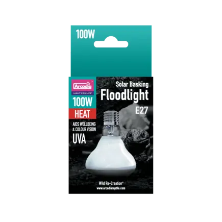 ARCADIA SOLAR BASKING FLOODLIGHT 100 WATT (R2100125) світло-теплова лампа для рептилій