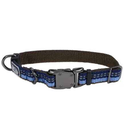 Coastal K9 Explorer Collar КОСТАЛ К9 ЕКСПЛОРЕР світловідбивний нашийник для собак, 1.6х20-30см Сапфіровий