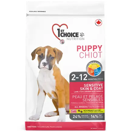 1st Choice Puppy Sensitive Skin&Coat ФЕСТ ЧОЙС ЦУЦЕНЯ ЯГНЯ РИБА сухий суперпреміум корм для цуценят 2,72 кг