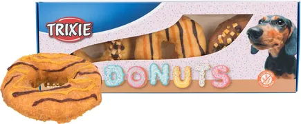 Ласощі Trixie Donuts для собак, набір з різних смаків, натуральна шкіра 10 см, 3 шт*100 г