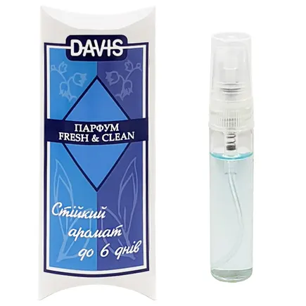 Davis «Fresh & Clean» ДЕВІС «ФРЕШ & КЛІН» парфуми для собак, спрей 0,005 л