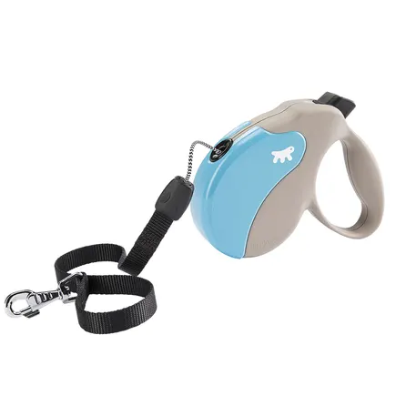 Ferplast AMIGO M CORD BEIGE-BLUE Рулетка-поводок зі шнуром