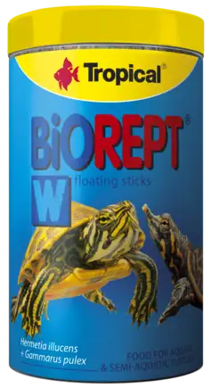 Сухий корм Tropical Biorept W для водоплавних черепах, 300 г (гранули)
