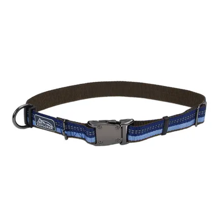 Coastal K9 Explorer Collar КОСТАЛ К9 ЕКСПЛОРЕР світловідбивний нашийник для собак, 2.5х30-46см Сапфіровий