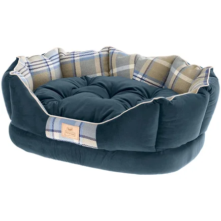 Ferplast CHARLES 60 CUSCINO BLU М'яке місце, фібра, велю то, жаккард