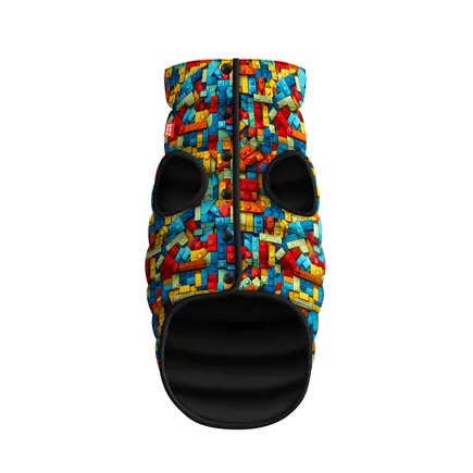 Курточка для собак WAUDOG Clothes малюнок "Блоки", XS22, В 33-36 см, С 19-22 см