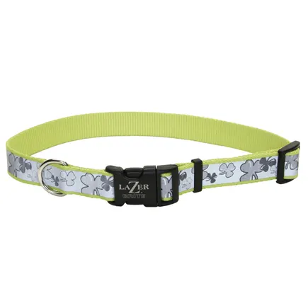 Coastal Lazer Brite Reflective Collar КОСТАЛ ЛАЗЕР БРАЙТ світловідбивний нашийник для собак, 1.6х30-46см Конюшина