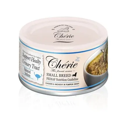 Вологий корм Cherie Small Breed Chicken & Anchovy in Pumpkin Gravy Курка в гарбузовому соусі з анчоусами 80г
