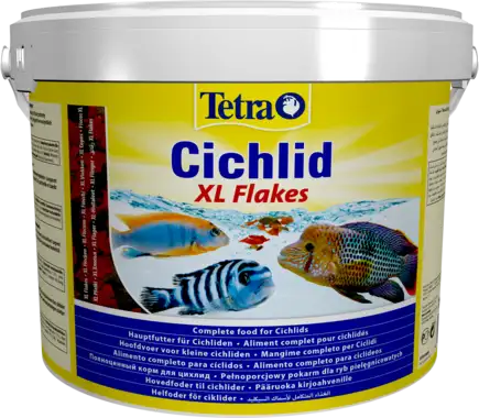 Корм Tetra Cichlid XL Flakes для рибок цихлід, 1,9 кг (пластівці)