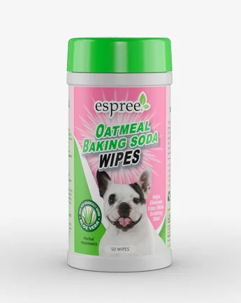 ESPREE Oatmeal Baking Soda Wipes Вологі серветки для собак з питною содою 50шт