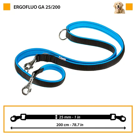 Ferplast ERGOFLUO GA25/200 BLU LEAD Повідець для собак