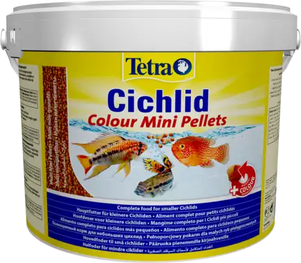 Корм Tetra Cichlid Colour Mini для невеликих цихлід, для яскравості забарвлення 10 л (гранули)