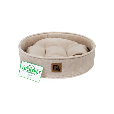 Лежак "Дольче" № 4, беж., Lucky Pet, 50х12