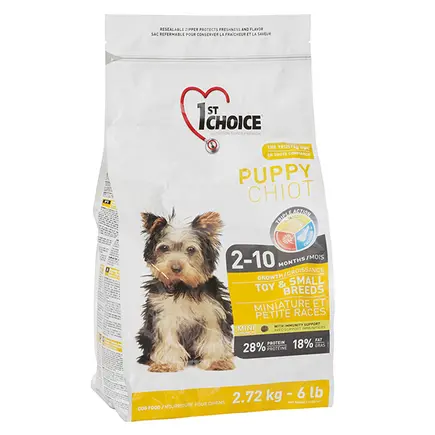 1st Choice Puppy Toy&Small Chicken ФЕСТ ЧОЙС ЦУЦЕНЯ МІНІ КУРКА сухий суперпреміум корм для цуценят міні та малих порід 2,72 кг