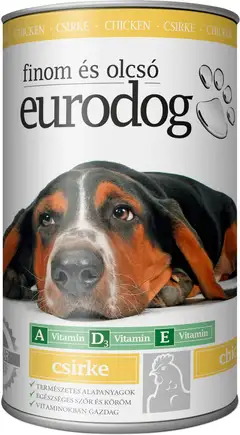 Корм вологий EuroDog Poultry для собак шматочки в желе з птицею 1,24 кг