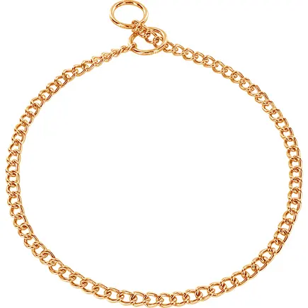 Sprenger Collar Round Link СПРЕНГЕР НАШИЙНИК для собак, кругла ланка 2мм, позолочена сталь 2 мм, 70 см
