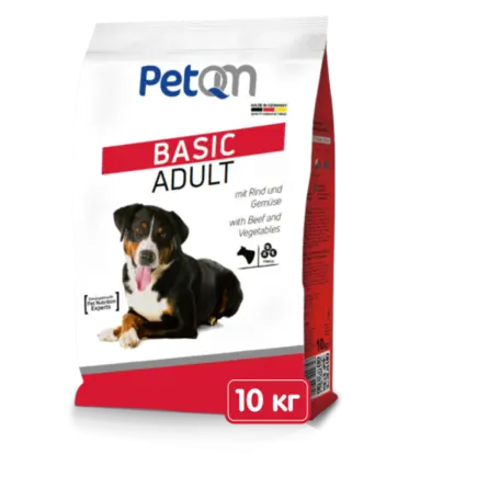 PetQM Dogs Beef & Vegetables 10 kg сухий корм для собак з яловичиною та овочами