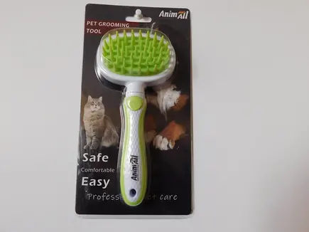 Силіконовий гребінець AnimAll Groom, зелений