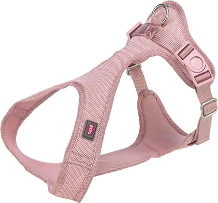 Шлея Trixie Comfort м'яка для собак XXS–XS 28–40 см 15 мм світло-рожева