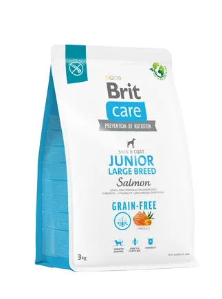 Сухий корм Brit Care Dog Grain-free Junior Large Breed для молодих собак великих порід, беззерновий з лососем, 3 кг
