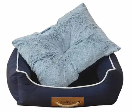 АnimAll Лежак Nena М з ручкою-мотузкою DARK BLUE (52X41X16)
