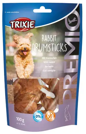 Ласощі Trixie Premio Rabbit Drumsticks для собак, з кроликом 100 г, 8 шт/упак