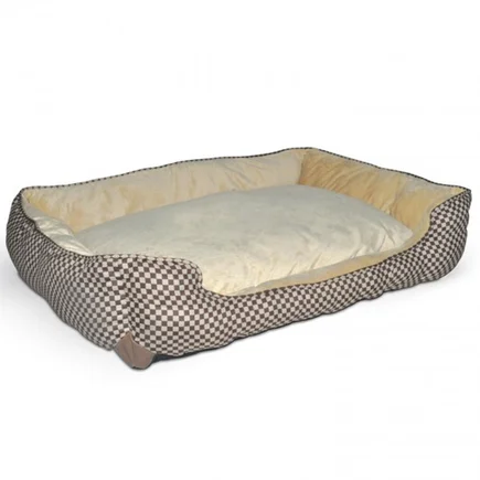 K&H Self-Warming Lounge Sleeper самозігрівальний лежак для собак і котів Коричневий