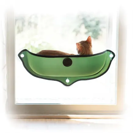 K&H Ez Mount Window Bed СПАЛЬНЕ МІСЦЕ на вікно для котів Зелений