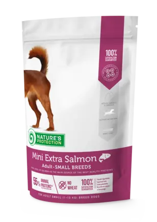 Сухий корм для дорослих собак малих порід з лососем Mini Extra Salmon Adult Small Breeds 500g
