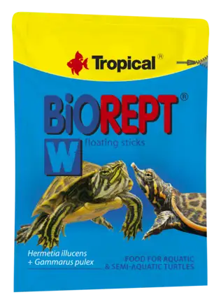 Сухий корм Tropical Biorept W для водоплавних черепах, 20 г (гранули)