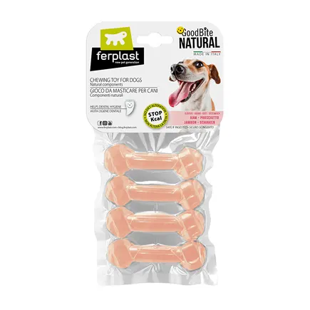 Ferplast GOODB NAT HAM BONE XS 15g x4 Жувальна іграшка д/собак