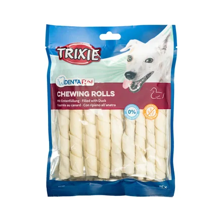 Паличка Trixie Denta Fun для чищення зубів собак, натуральна шкіра, 12 см, 270 г