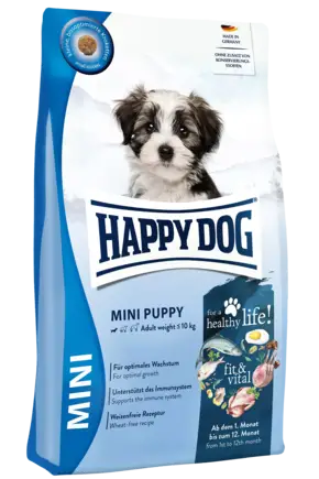 Сухий корм HD fit & vital Mini Puppy 4kg для цуценят дрібних порід вагою до 10 кг від 1 до 12 місяців
