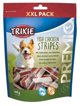 Ласощі Trixie Premio Stripes Chicken для собак, курка/лосось, 300 г