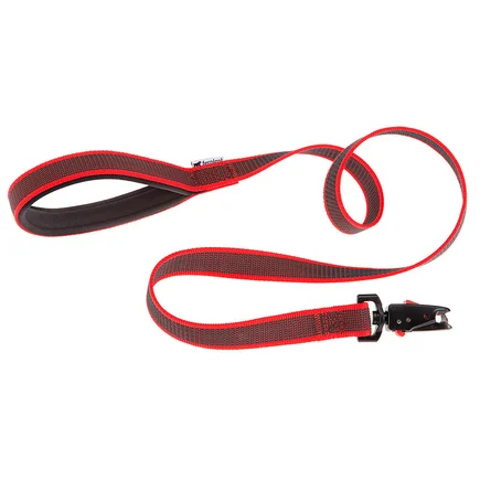 Ferplast DAYTONA GUMMY MATIC G20/120RED Повідець з авт карабіном, гумований нейлон