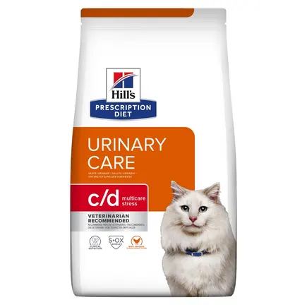 Hill’s Prescription Diet c/d Stress Сухий корм для котів для догляду за сечовидільною системою при дії стресових факторів, з куркою, 0,4 кг
