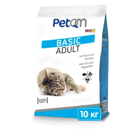 PetQM Cats Fish & Vegetables 10 kg сухий корм для котів з рибою та овочами