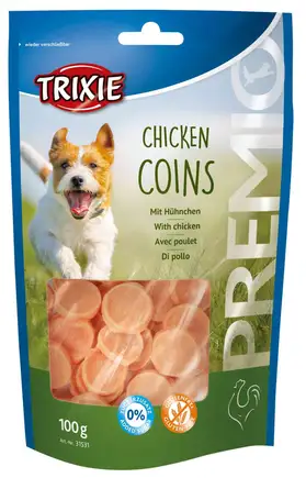 Ласощі Trixie Premio Chicken Coins для собак, курка, 100 г