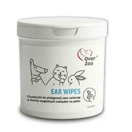 Over Zoo Ear wipes Вологі серветки для чищення вух у собак та котів, 50 шт