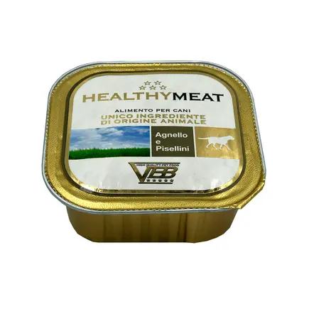 Healthy Meat монопротеїновий вологий корм для собак - паштет з ягнятиною та дрібним горохом 150гр