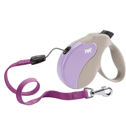 Ferplast AMIGO L CORD BEIGE-PURPLE Рулетка-поводок зі шнуром