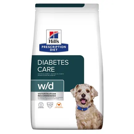 Hill's Prescription Diet w/d Сухий корм для собак при цукровому діабеті, з куркою, 10 кг