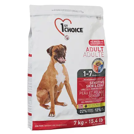 1st Choice Adult Sensitive Lamb&Fish ФЕСТ ЧОЙС ДОРОСЛИЙ ЯГНЯ РИБА сухий суперпреміум корм для собак 7 кг