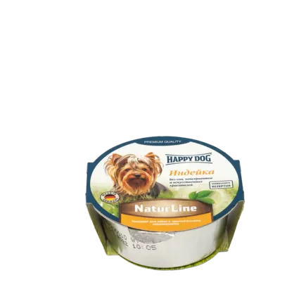 Вологий корм Happy Dog Happy Schale NaturLine KalbReis для собак у вигляді паштету з індичкою, 85 г,1002726