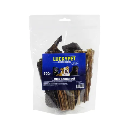 Ласощі Luсky Pet Асорті яловиче 300г